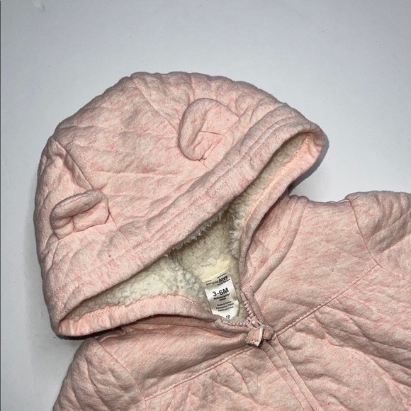 Cozy Pink Quilted Kids Hoodie - Picture 5 of 7